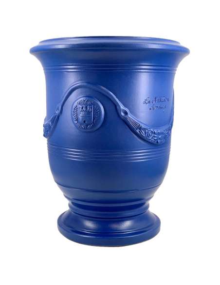 Vase d'Anduze couleur Bleu Majorelle