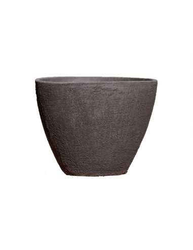 Brushed black clay Ellipse cup