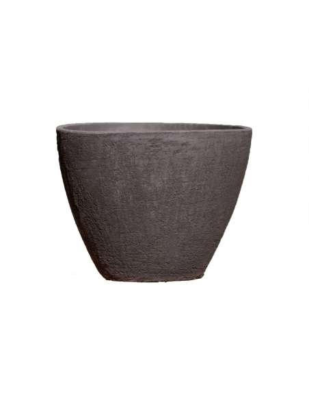 Brushed black clay Ellipse cup