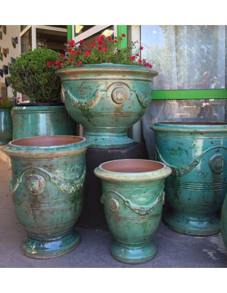 Anduze vase patinas emerald