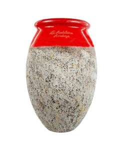 Olive shape Biot jar rouge collar Provence patina