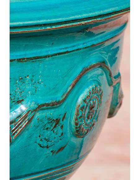 Coupe d'Anduze patine turquoise