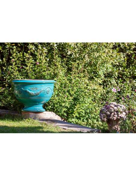 Coupe d'Anduze patine turquoise