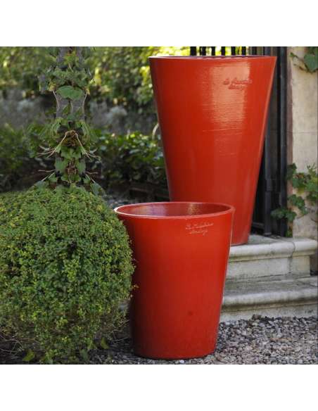 Mazagran émaillé rouge tomate