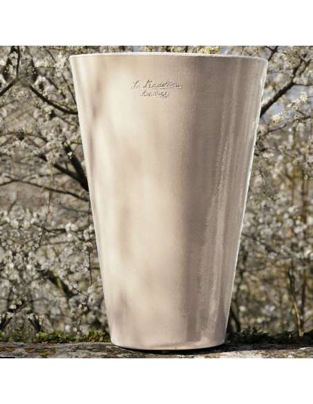 Mazagran émaillé blanc pur
