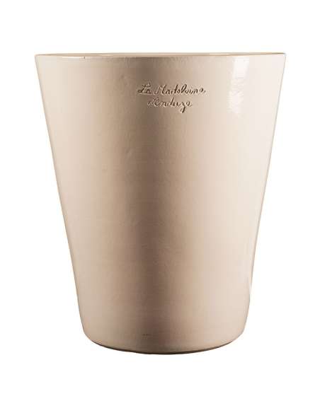 Mazagran émaillé blanc pur